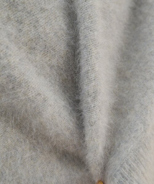 GALLARDAGALANTE（ガリャルダガランテ）の「ファーボートネックプルオーバー（ニット/セーター・レディース・ダークブラウン/ライトグレー・FREE）」の10枚目の写真
