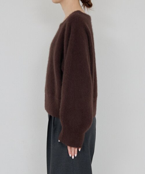 セール】ファーボートネックプルオーバー（ニット/セーター