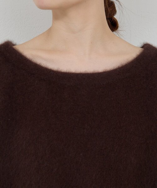 セール】ファーボートネックプルオーバー（ニット/セーター