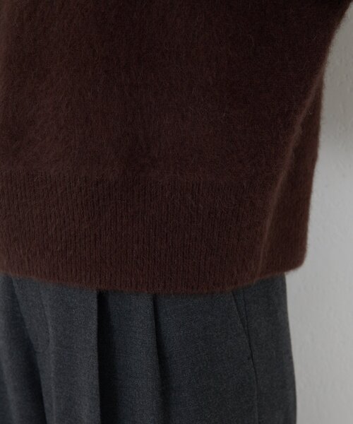 セール】ファーボートネックプルオーバー（ニット/セーター