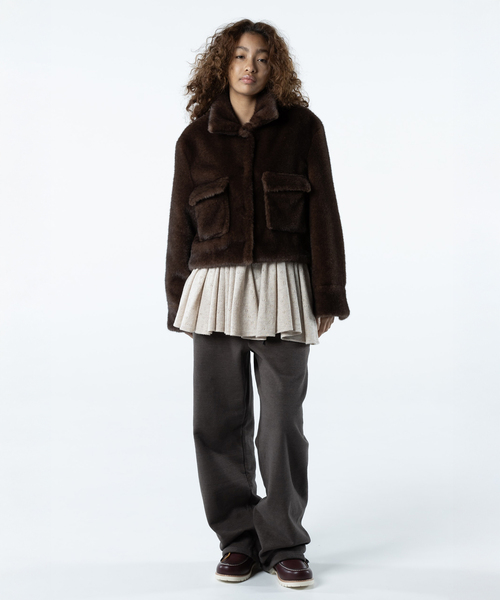 JOINT WORKS(ジョイントワークス)の「irojikake/イロジカケ DREAM JACKET(デニムジャケット・レディース・ボルドー・SMALL)」の2枚目の写真