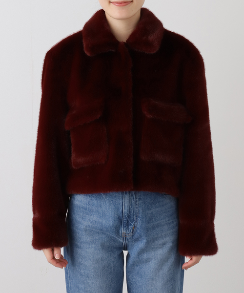 JOINT WORKS(ジョイントワークス)の「irojikake/イロジカケ DREAM JACKET(デニムジャケット・レディース・ボルドー・SMALL)」の20枚目の写真