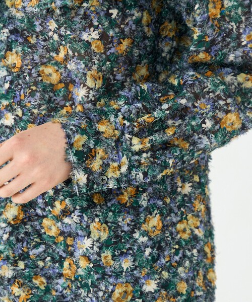 ラメカットジャカード ワイドカラーブラウス（シャツ/ブラウス