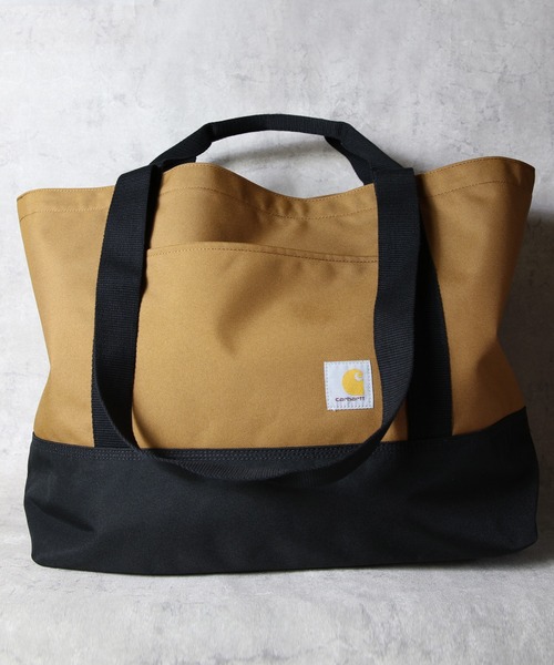 Carhartt(カーハート)の「Carhartt クラシックオープントートバッグ32L(トートバッグ・メンズ・ブラック/ブラウン・FREE)」の2枚目の写真