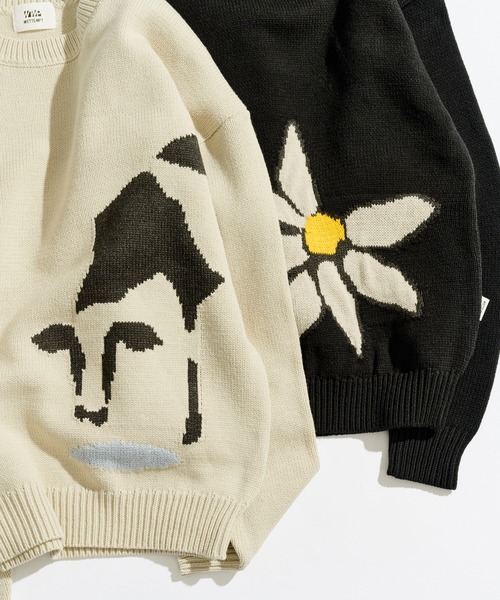 セール】DESIGN JACQUARD KNIT / デザインジャガードニット（ニット