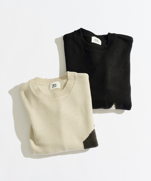 セール】DESIGN JACQUARD KNIT / デザインジャガードニット（ニット