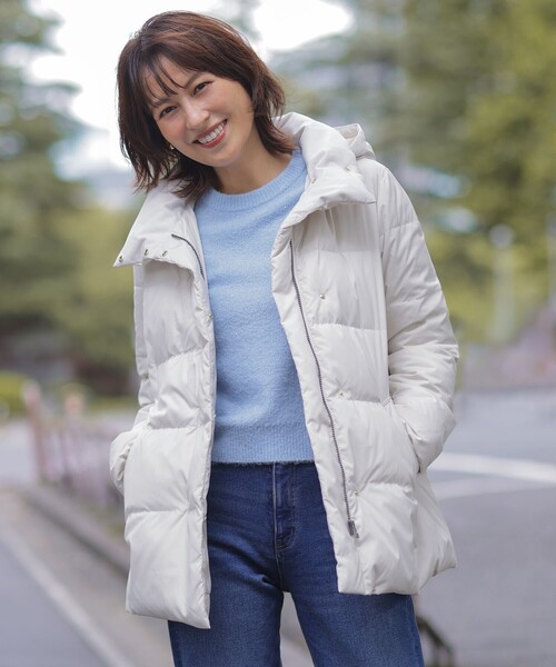 J.PRESS(ジェイプレス)の「裏起毛ストレッチ デニム パンツ(デニムパンツ・レディース・ブラック系/ダルブルー系・T15/T13/T17)」の4枚目の写真