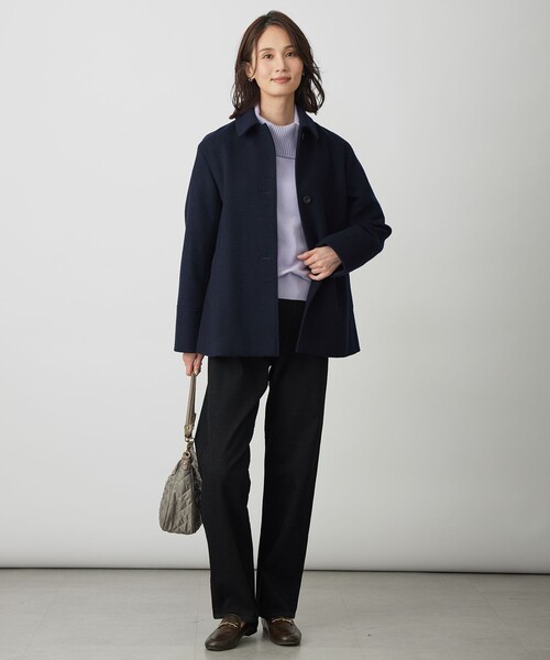 J.PRESS(ジェイプレス)の「裏起毛ストレッチ デニム パンツ(デニムパンツ・レディース・ブラック系/ダルブルー系・T15/T13/T17)」の18枚目の写真