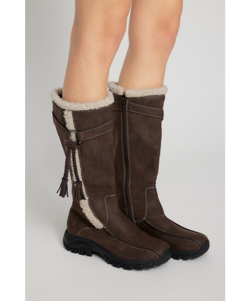 LAGUA GEM（ラグアジェム）の「BOA LINE MIDDLE ブーツ（ブーツ・レディース・ブラウン/チャコールグレー・SMALL/MEDIUM/LARGE）」の2枚目の写真