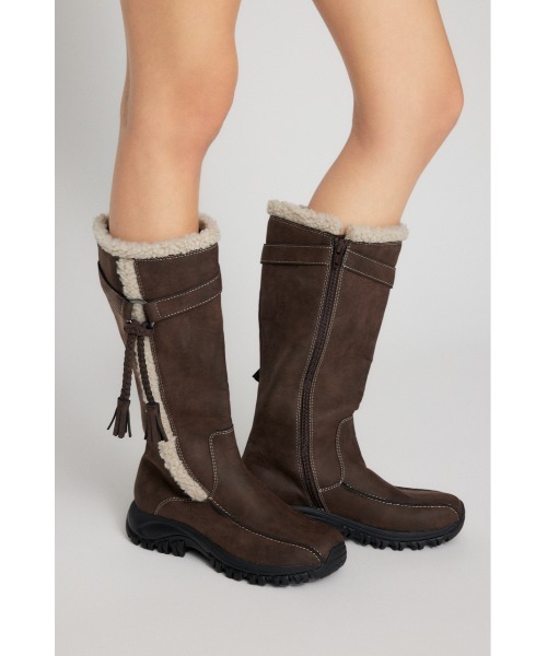 LAGUA GEM（ラグアジェム）の「BOA LINE MIDDLE ブーツ（ブーツ・レディース・ブラウン/チャコールグレー・SMALL/MEDIUM/LARGE）」の7枚目の写真