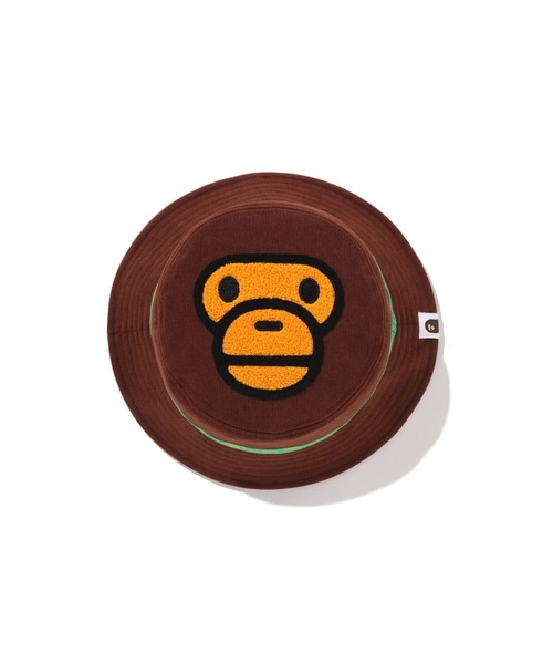 A BATHING APE(アベイシングエイプ)の「BABY MILO CORDUROY BUCKET HAT(ハット・キッズ・ブラウン・FREE)」の3枚目の写真