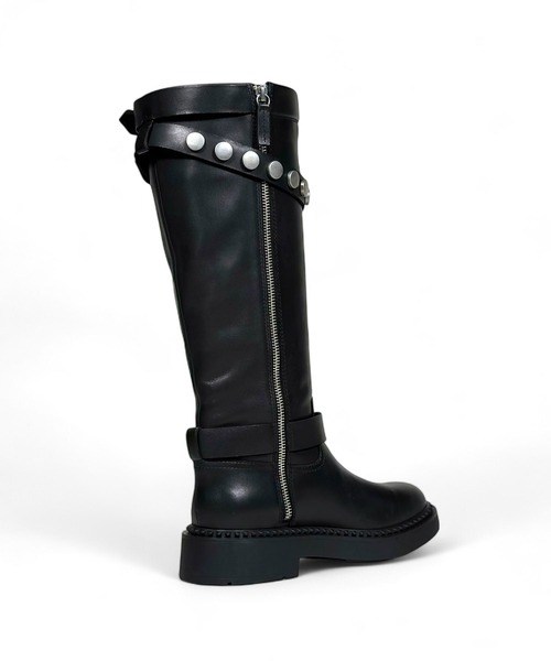 ASH(アッシュ)の「ASH/アッシュ【MELVIS】スタッズベルトロングブーツ(ブーツ・レディース・ブラック・38/39/36/37)」の6枚目の写真