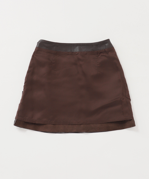 EDIT. FOR LULU(エディットフォールル)の「ラムレザーミニスカート(スカート・レディース・ブラウン・FREE)」の22枚目の写真