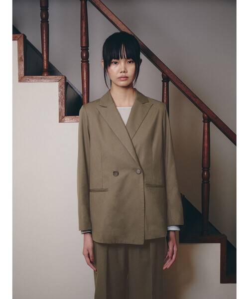 Demi-Luxe BEAMS（デミルクス ビームス）の「BEAMS SALON / ミューズ シック ジャケット【セレモニー・オケージョン】（テーラードジャケット・レディース・グレー/ベージュ・36/38）」の13枚目の写真