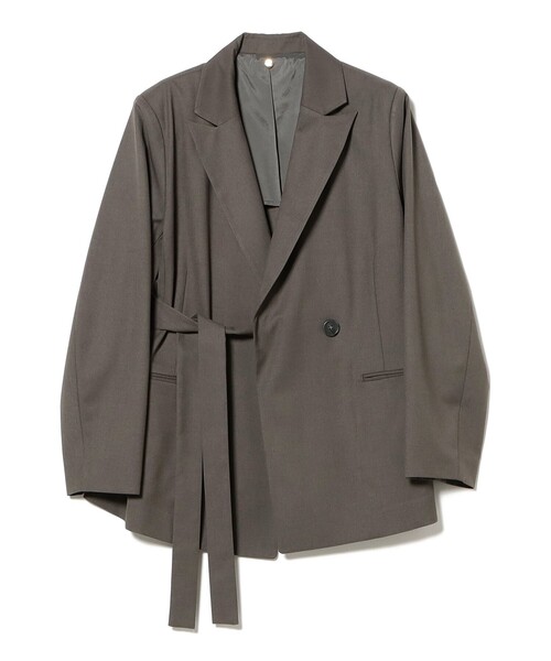 Demi-Luxe BEAMS（デミルクス ビームス）の「BEAMS SALON / ミューズ シック ジャケット【セレモニー・オケージョン】（テーラードジャケット・レディース・グレー/ベージュ・36/38）」の14枚目の写真