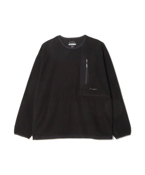 MANASTASH(マナスタッシュ)の「MANASTASH/マナスタッシュ/GRID FLEECE CREW(ジャージ・メンズ・グレー/ブラック/オリーブ系・L/M/S/XL)」の6枚目の写真