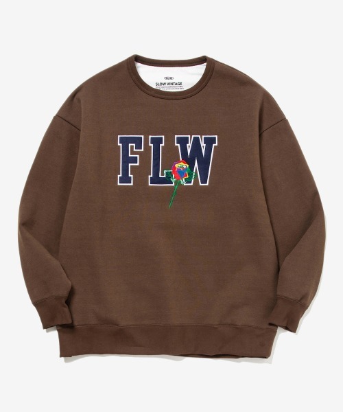 rehacer（レアセル）の「rehacer : FLW Logo on Wakayama HW Sweat / FLW ロゴ オン 和歌山 ファブリック ヘビーウェイト スウェットカットソー（スウェット・レディース・ブラック/グリーン・SMALL）」の7枚目の写真