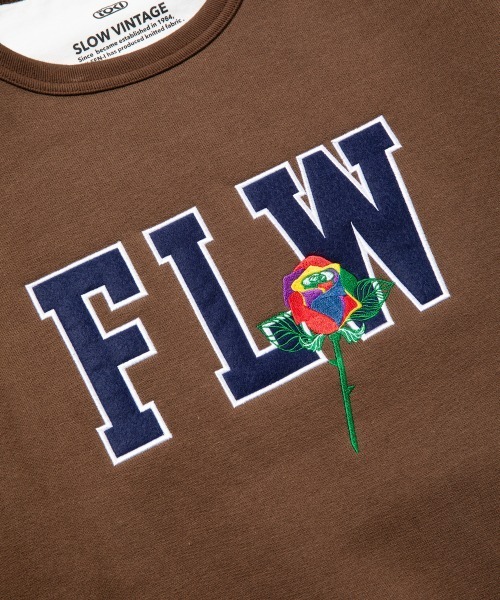 rehacer（レアセル）の「rehacer : FLW Logo on Wakayama HW Sweat / FLW ロゴ オン 和歌山 ファブリック ヘビーウェイト スウェットカットソー（スウェット・レディース・ブラック/グリーン・SMALL）」の9枚目の写真