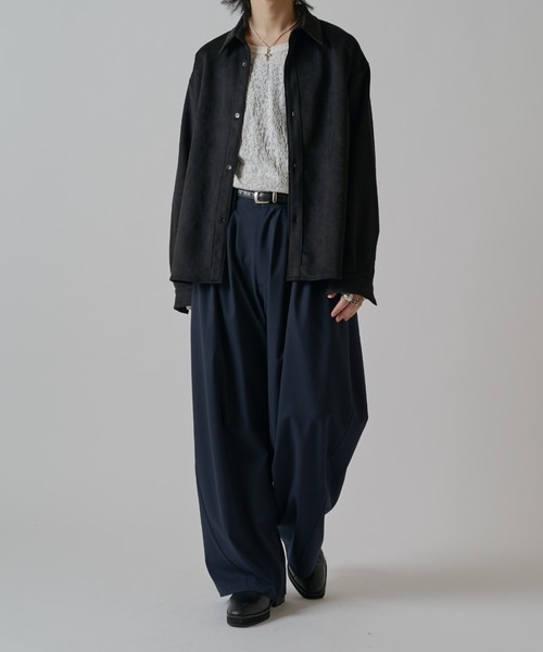Lui's(ルイス)の「鬼タックカーブパンツ(スラックス・メンズ・ネイビー/グレー/ブラック・M/S)」の15枚目の写真