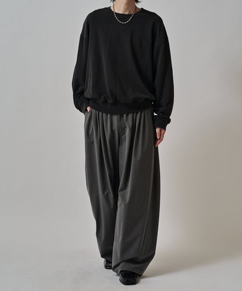 鬼タックカーブパンツ（スラックス）｜Lui's（ルイス）のファッション