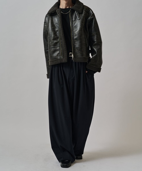 Lui's（ルイス）の「鬼タックカーブパンツ（スラックス・メンズ・ネイビー/グレー/ブラック・M/S）」の16枚目の写真