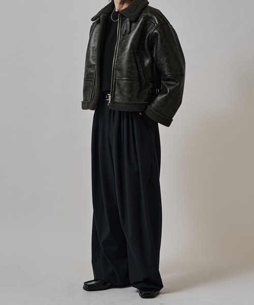 Lui's（ルイス）の「鬼タックカーブパンツ（スラックス・メンズ・ネイビー/グレー/ブラック・M/S）」の15枚目の写真