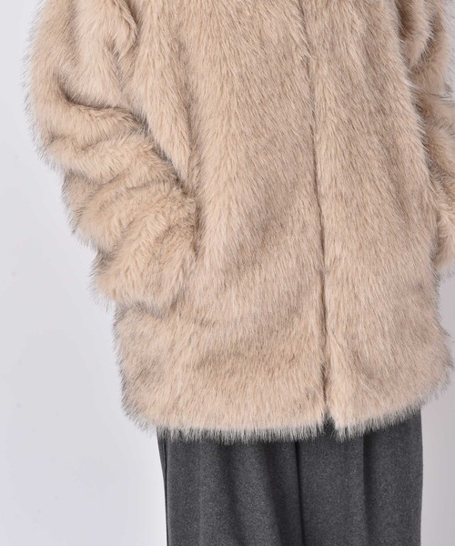 セール】フェイクファースタンドカラージャケット（その他アウター