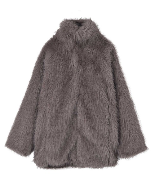 セール】フェイクファースタンドカラージャケット（その他アウター