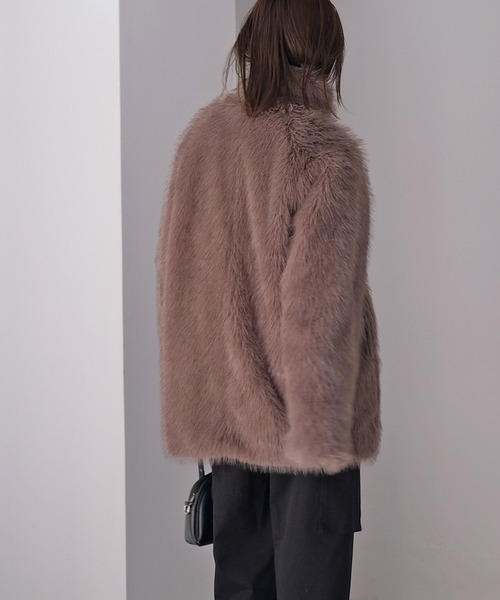 セール】フェイクファースタンドカラージャケット（その他アウター