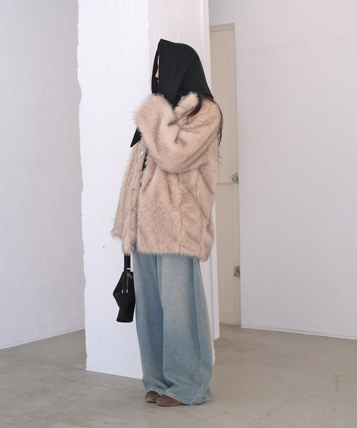 セール】フェイクファースタンドカラージャケット（その他アウター