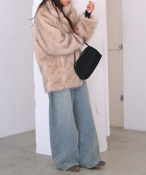 セール】フェイクファースタンドカラージャケット（その他アウター