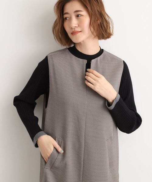 grove(グローブ)の「【2WAY/美シルエット】着こなし自在のジャンドレワンピース(ワンピース・レディース・チャコール/ブラック/ブラック系1・02/03/01/04/05)」の13枚目の写真