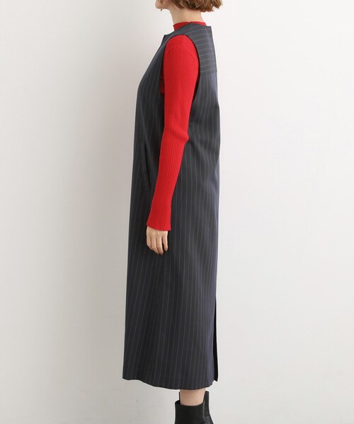 grove(グローブ)の「【2WAY/美シルエット】着こなし自在のジャンドレワンピース(ワンピース・レディース・チャコール/ブラック/ブラック系1・02/03/01/04/05)」の18枚目の写真
