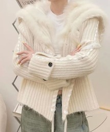 ファー」に該当するカーディガン/ボレロ（ホワイト/白色系・長袖