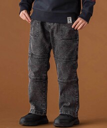 BeBe Petits Pois Vert | 【店舗限定】切り替えストレッチデニムロングパンツ(95~160cm)(デニムパンツ)