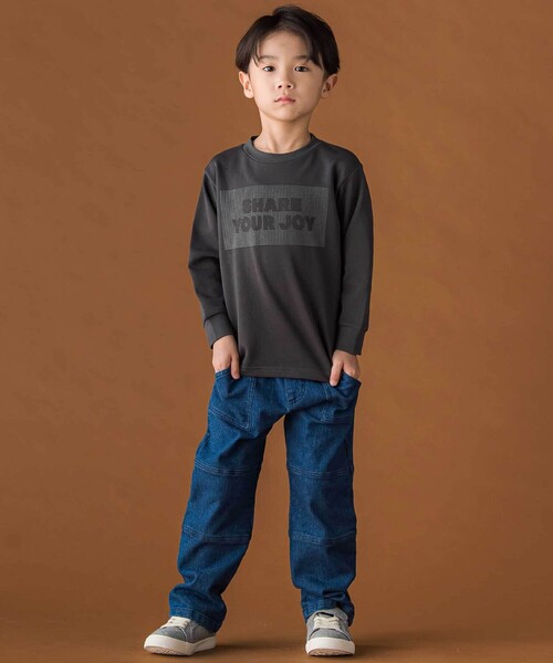 BeBe Petits Pois Vert（ベベプチポワヴェール）の「【店舗限定】切り替えストレッチデニムロングパンツ(95~160cm)（デニムパンツ・キッズ・ネイビー/ブラック・120cm/95cm/110cm/100cm/150cm/140cm/160cm/130cm）」の7枚目の写真