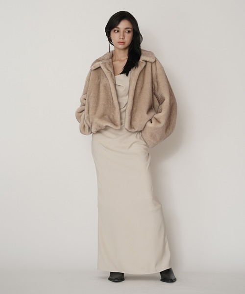 KINO THE KEI ミンク エコ ファー ジャケット ミンク エコ ファー ジャケット KINO THE KEI（その他アウター）｜KINO