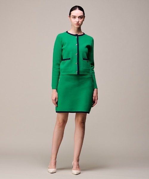 JENNE(ジェンヌ)の「マリン風ニットスカート(スカート・レディース・グレー/ネイビー/グリーン・SMALL/MEDIUM/LARGE)」の21枚目の写真