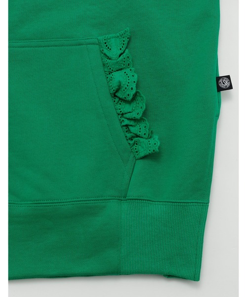 Little sunny bite（リトルサニーバイト）の「【RES】【Little sunny bite】lacy logo hoodie（パーカー・レディース・グリーン・SMALL）」の14枚目の写真