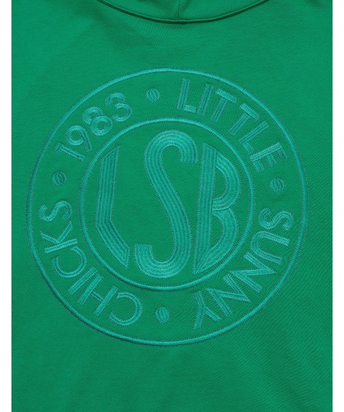 Little sunny bite（リトルサニーバイト）の「【RES】【Little sunny bite】lacy logo hoodie（パーカー・レディース・グリーン・SMALL）」の5枚目の写真