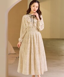 オフショルダー」に該当するワンピース/ドレス（ベージュ系