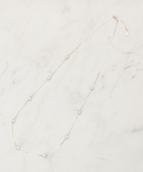 SHOO・LA・RUE(シューラルー)の「【セレモニー】とばしパヴェネックレス(ネックレス・レディース・ゴールド/ピンクゴールド/シルバー・00)」の3枚目の写真