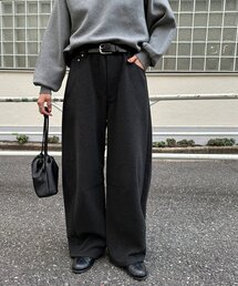 DISCOAT | 【ユニセックス】ウールライクバレルレッグパンツ(その他パンツ)