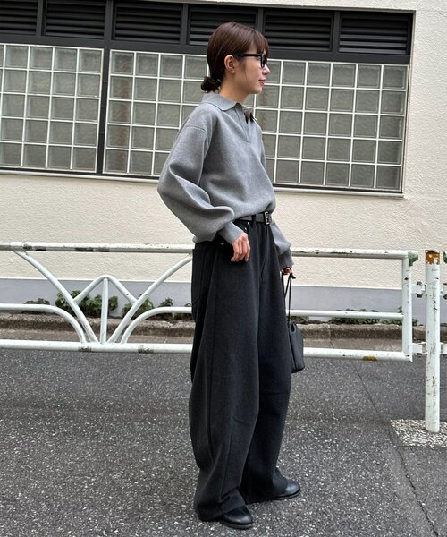 DISCOAT(ディスコート)の「【ユニセックス】ウールライクバレルレッグパンツ(その他パンツ・レディース・ブラウン/ベージュ/チャコールグレー・MEDIUM/LARGE)」の11枚目の写真