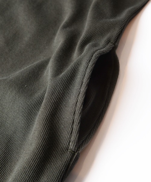 HOLIDAY（ホリデイ）の「SUPER RIB PADDED SHOULDER LACE L/S DRESS スーパーリブパディッドショルダーロングスリーブドレス（ワンピース・レディース・チャコールグレー・ONE SIZE）」の7枚目の写真