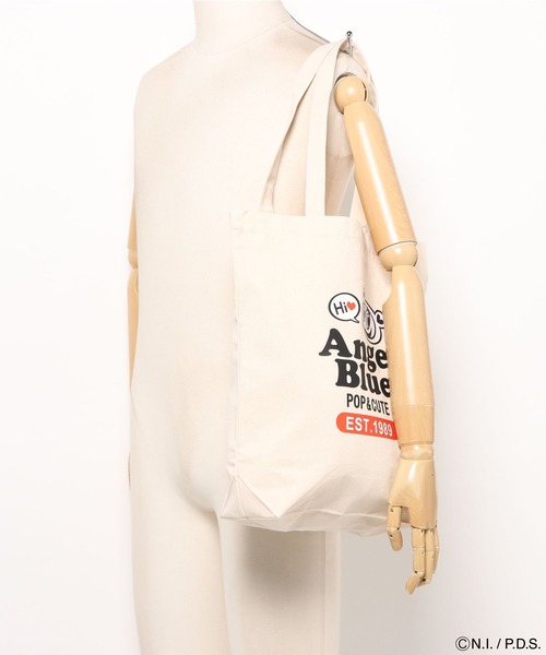 ANGEL BLUE（エンジェルブルー）の「エンジェルブルー トートバッグ Hi（トートバッグ・レディース・ブラック系/アイボリー系・ONE SIZE）」の7枚目の写真