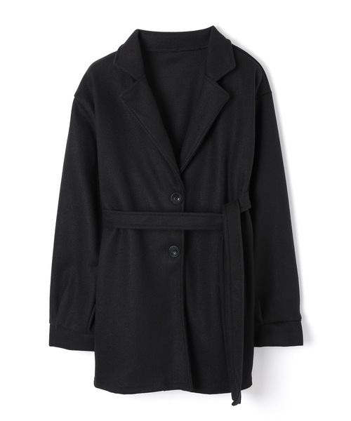 M DOLLY（エムドリー）の「tailored middle nebula coat/テーラードミドルネーブラコート（ステンカラーコート・レディース・ベージュ/ブラック・FREE）」の15枚目の写真