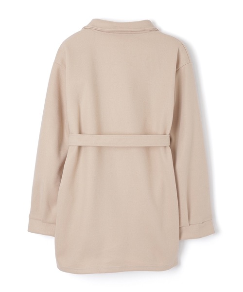 M DOLLY（エムドリー）の「tailored middle nebula coat/テーラードミドルネーブラコート（ステンカラーコート・レディース・ベージュ/ブラック・FREE）」の17枚目の写真