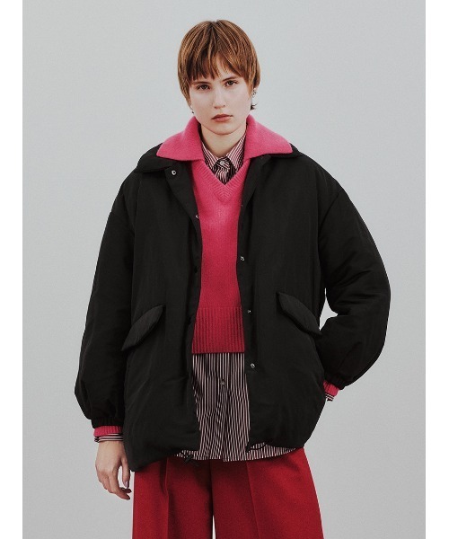 セール】ステンカラーテントシルエットダウンジャケット（ダウン