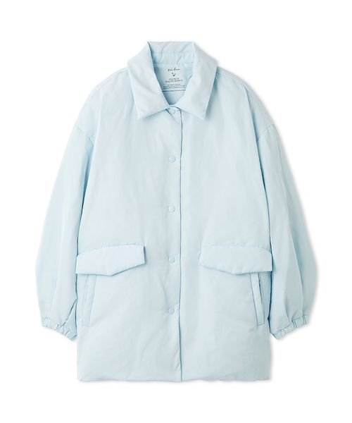 Mila Owen（ミラオーウェン）の「ステンカラーテントシルエットダウンジャケット（ダウンジャケット/コート・レディース・アイボリー/ブラック/ライトブルー・F）」の17枚目の写真